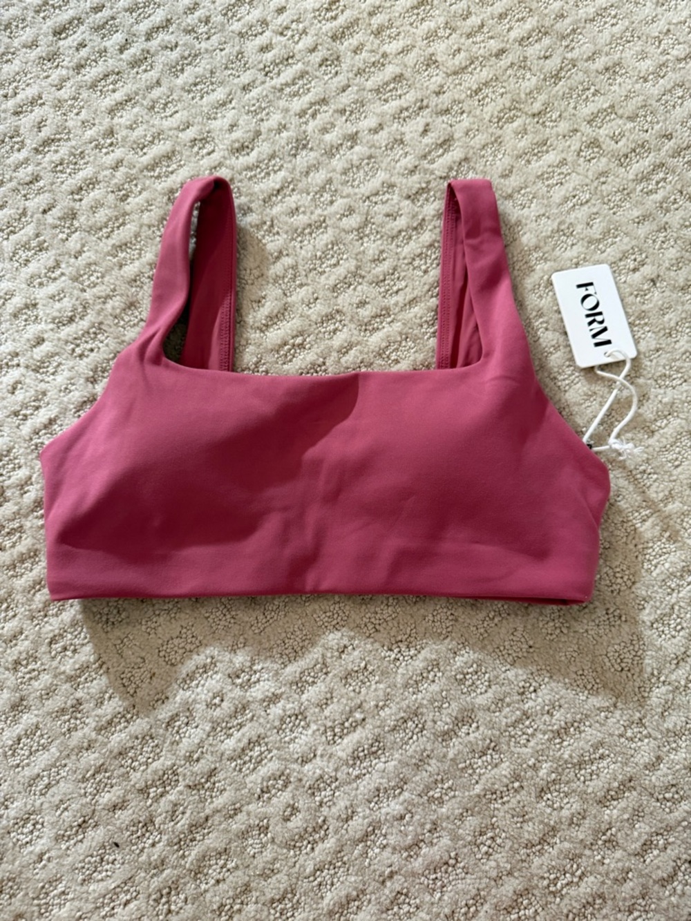 FORM Square Sports Bra in “Punch”